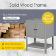 thumbnail image 3 of GZXS 24" Bathroom Vanity Cabinet in Gray (Sink Basin Not Included), 3 of 9