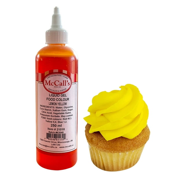 McCall's Gel Colorant Alimentaire Jaune Citron 10.5 oz 