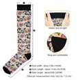 thumbnail image 3 of FORMRS Womens Knee High Socks Casual Long Thick Travel Daily Wear, 2 Pairs, Cute Cartoon Pattern, 3 of 6