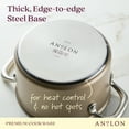 thumbnail image 3 of Anolon Ascend 4 Quart Hard Anodized Nonstick Saucepan with Tempered Glass Lid, Bronze, 3 of 16