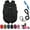 Black, variant on Dog Winter Coat, 3 in 1 Winter Jacket, Waterproof Windproof Dog Snow Jacket with Harness and Zipper, Pet Outdoor Jacket for Small Medium Large Dogs/Cats (Black, 4XL)