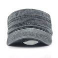 thumbnail image 2 of Gorras militares de algodón lavado Gorras militares de cadetes Diseño único Gorra plana vintage - Gorra militar transpirable para exteriores para hombres y mujeres brillar Electrónica, 2 of 5