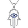 thumbnail image 1 of Collar con Colgante de Mal de Ojo JINMJMXG Plata de Ley 925, 1 of 5