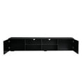 thumbnail image 5 of Bellemave TV Stand with LED light for 65/70/80 Inch, TV Table with 2 Storage, TV Console with Open Shelves, TV Cabinet for Living Room, Bedroom(Black), 5 of 10