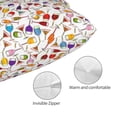 thumbnail image 3 of Fotbe Drink And Cocktail Glasses Funda de Almohada Decorativa Estilo Occidental, Lujo en Algodón, Fundas para Almohadas King, Cojín Estampado para Decoración del Hogar-14"x20", 3 of 6
