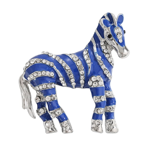 Broche de aleación con temática de caballos, con cristales incrustados, esmalte y perlas de imitación, insignia de cuento de hadas, accesorios artísticos.