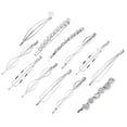 thumbnail image 1 of Juego de 12 horquillas para el pelo con perlas, horquillas geométricas para el pelo, horquillas de metal, joyería minimalista para peinar el cabello, pasadores para el pelo delicados para boda, acceso, 1 of 5