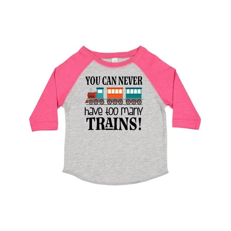 

Inktastic Toy Train Never Have Too Many Trains Gift Toddler Boy or Toddler Girl T-Shirt