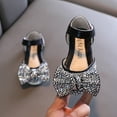 thumbnail image 2 of Huowey Fashion Spring and Summer Girls Sandals Dress Performance Dance Shoes Pearl Sequin Shiny Bow Hook Loop Light, 2 of 6