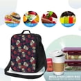 thumbnail image 4 of Balery Roses Skulls Caja de Almuerzo y Bolsa de Almuerzo para Hombres y Mujeres, Bolsa de Almuerzo Reutilizable con Gran Capacidad, Bolsa de Almuerzo Aislada, 4 of 7