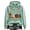 Green #034, variant on Women's I'm Ready for The Ber Months Long Sleeve Hooded Sweatshirt Fall Retro Loose Drawstring Hoodie for Halloween Thanksgiving Christmas,M