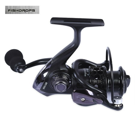 American Tackle Aluminum Reel - FISHDROPS 12 + 1BB Spinning Fishing Reel for Casting Lure Tackle Line