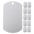 thumbnail image 1 of MLINS 12pcs Versatile Aluminum Blank Dog Tags Aluminum Blank Tags Stamping Blanks DIY Making and Engraving Tags for Pets Identification, 1 of 6