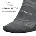 thumbnail image 4 of Feetures High Performance Max Cushion Ankle Sock - No Show Socks for Women & Men with Heel Tab -Heather Grey, L - (3 Pair), 4 of 5
