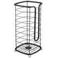 thumbnail image 7 of mDesign Metal Free Standing Toilet Paper Stand, Holds 3 Rolls - Matte Black, 7 of 7