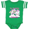 thumbnail image 3 of Inktastic My Grandma Loves Me Unicorn Girls Baby Bodysuit, 3 of 5