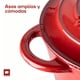 thumbnail image 4 of Olla de Hierro Fundido Esmaltado Ultrachef Horno Holandés 28 cm 6 Litros Rojo, 4 of 10