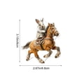 thumbnail image 2 of Decoraciones de Pascua para el Hogar Acrílico Conejo Colgante Ornamento 8 cm, Decoración Colgante de Vacaciones Multicolor para la Pared de la Puerta Del Árbol, Pequeños Ornamentos de Pascua, 2 of 8