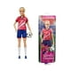 thumbnail image 1 of Muñeca Barbie Profesiones Jugadora de Fútbol Playera Roja, 1 of 4