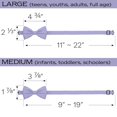 thumbnail image 5 of Corbatín Adam Young Grande Satén Lila Claro Preanudado, 5 of 5