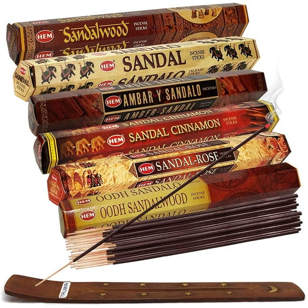Hem Incense Sticks Variety Pack 20 And Incense Stick Holder Bundle