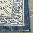 thumbnail image 4 of Safavieh Courtyard Brion Oriental Indoor/Outdoor Runner Rug, Beige/Navy, 2'3" x 6'7", 4 of 8