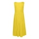 thumbnail image 4 of Vestido informal ligero sin mangas de color liso para mujer, ideal para primavera-verano, 4 of 4