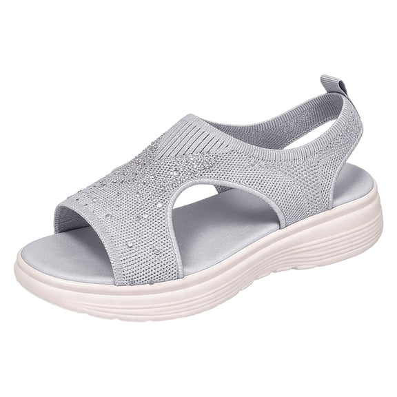 YLYL Womens Orthopedic Sandals Arch Support Open Toe Slip on Comfort Casual Plantar Fasciitis Summer Beach Shoes