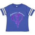 thumbnail image 3 of Inktastic Alzheimer's Awareness Purple Ribbon Heart Boys or Girls Toddler T-Shirt, 3 of 5