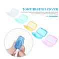 thumbnail image 2 of 30pcs Portable Toothbrush Protective Dustproof Toothbrush Storage Cover, 2 of 8