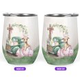 thumbnail image 2 of Easter Egg Whippet Bunny Ear Welcome Spring Truck 12oz Stainless Steel Wine Tumbler Insulated Cup with Lid Dog Lover - 12002, 2 of 5
