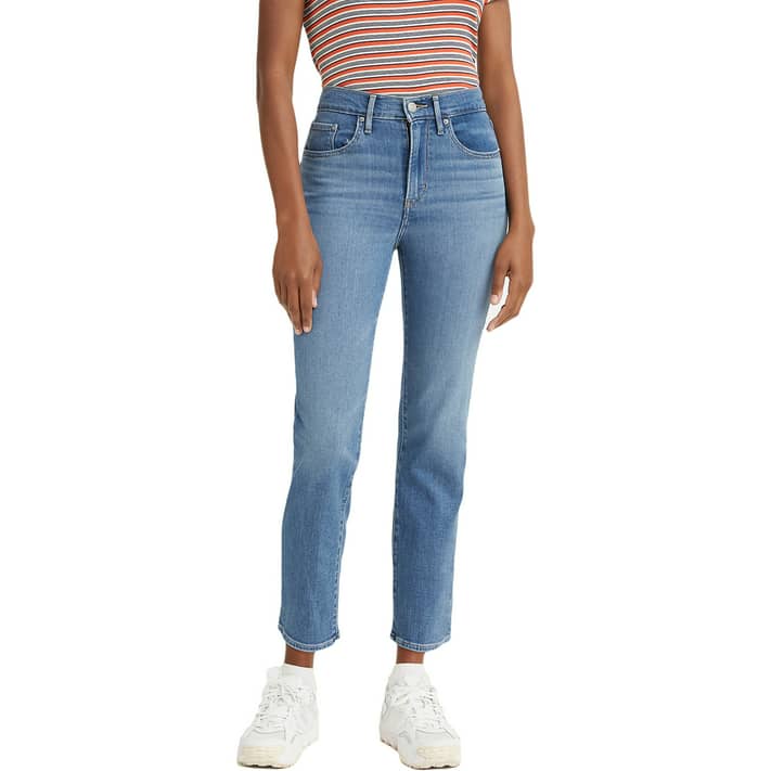 Levi's Original Red Tab Women's 724 High-Rise Straight Crop Jeans -  