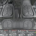 thumbnail image 2 of CAR GRAND Heavy Duty Rubber Floor Mats 3-Piece Universal Waterproof Car Mat Set for Car Auto SUV Truck Gray, 2 of 7