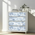 thumbnail image 3 of Peel and Stick Wallpaper Contact Paper Abstract Blue Line White Self Adhesive and Removable 17.7in x 118in, 3 of 8