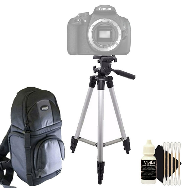 Tall Tripod Backpack and Cleaning Accessory Kit for Canon EOS Rebel SL1 T5i and All Digital Cameras