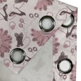 thumbnail image 5 of Ambesonne Vintage Grommet Curtain, Retro Women Fashion, 50" x 63", Pale Pink, 5 of 6