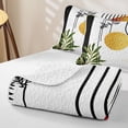 thumbnail image 4 of Castle Fairy Abstract Golden Botanical Quilt Full 3-Piece,Mid Century Sun Arc Graphic Full Bedspread Sets,Red Emerald Black,1 Coverlet and 2 Pillowcases, 4 of 7