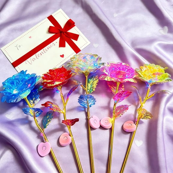 Valentines Day Rose Gifts for Her,Valentines Day Flowers Gifts for Mom Women Girlfriend,Birthday Gifts for Women,Valentines Gifts for Wife,Purple Butterfly Rose Gifts for Valentine's Day(1pcs)