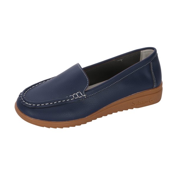 ShiShine Womens Comfortable Slip-On Loafers Flexible Sole Casual Daily Work Shoes