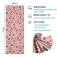 thumbnail image 2 of Strawberry Plants Fruit Cow Milk Hot Yoga Mat Towel Non Slip for Hot Yoga - Quick-Drying Yoga Mat Cover with 4 Corner Pockets with Travel Bag - Hot Yoga Towel Non Slip 70"x26", 2 of 6