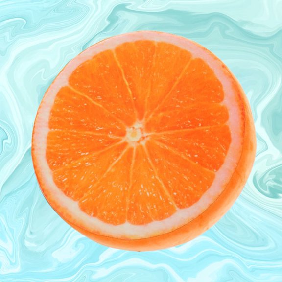 OULII Lovely Orange Cushion Creative Fruit Design Easy to Clean for Home