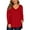 Red, variant on Fancyglim Women Plus Size Tee Shirts Long Sleeve Top High Low Tunic(Black 1X)