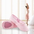 thumbnail image 2 of Ballet Shoes Fitness Flats Split Sole For Girls Training Pink 27, 2 of 5