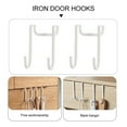thumbnail image 6 of 2 Pcs No Trace Hook Household Door Hanger Kitchen Cabinet Hooks Peg Towel Coat Hangers Drawer Iron Punch Free, 6 of 6