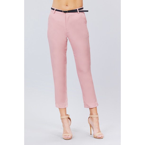 Classic Woven Pants W/belt - Walmart.com