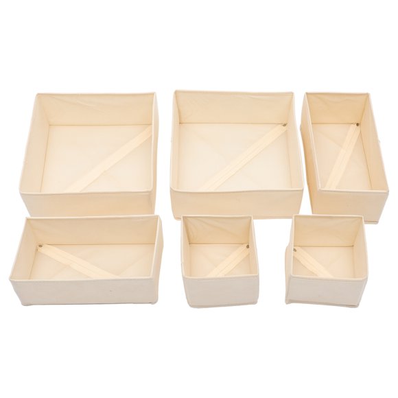 6pcs Sock Underwear Organizers Underwear Storage Boxes Socks Organizer