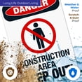 thumbnail image 4 of Construction Area Keep Out Sign, OSHA Danger Sign, (SI-3808) 24x36 Corrugated Plastic, 4 of 7