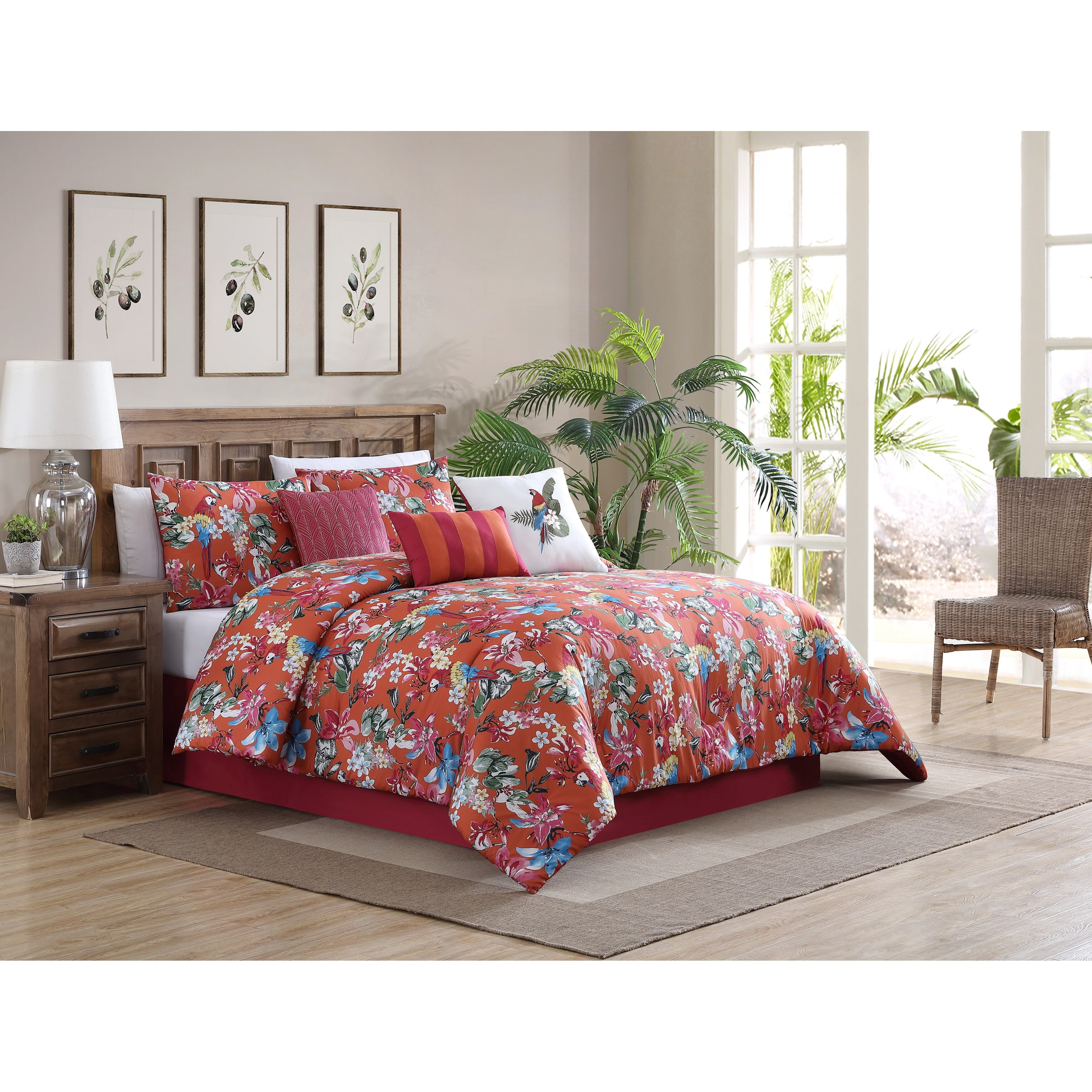Riverbrook Home Fiesta 7 Piece 100 Percent Cotton Comforter Set King