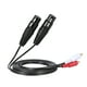 thumbnail image 5 of Cable de audio LY-2149 con conectores XLR hembra doble a RCA macho, 1.5 metros, negro, ideal para equipos de sonido profesional., 5 of 6