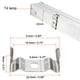 thumbnail image 3 of 10 Pcs Soporte de Portalámparas para Tubo Fluorescente T4 Clip de Brida Color Plateado, 3 of 4